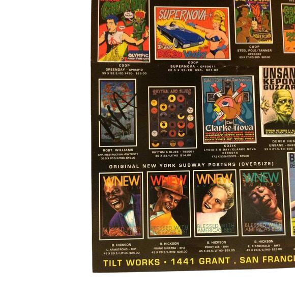 TILT WORKS Poster Kozik Uncle Charlie Psychic Sparkplug Derek Hess Coop RARE! - Picture 8 of 10
